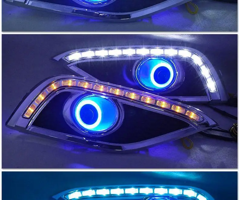 Drl Assessoires сборка Cob внешний Luces Led Para авто освещение фары передние противотуманные фары 12 13 14 для Honda CRV