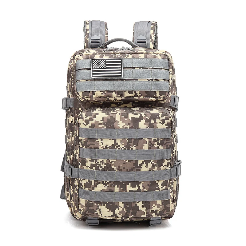 45L Тактический Рюкзак Военная армейская штурмовая сумка для улицы 3P EDC Molle пакет для мужчин для треккинга кемпинга охоты большой емкости сумки - Цвет: ACU
