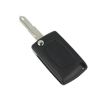 

IperChiavi ICIT22 remote key shell 2 buttons with blade NE72 battery on without Transponder chip for Peugeot Citroen Be