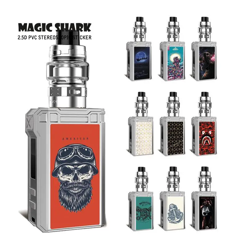 

Magic Shark Skull Monkey Captain American Cells Defensive Case Skin Film Sticker Cover for Voopoo Alpha Zip Mini