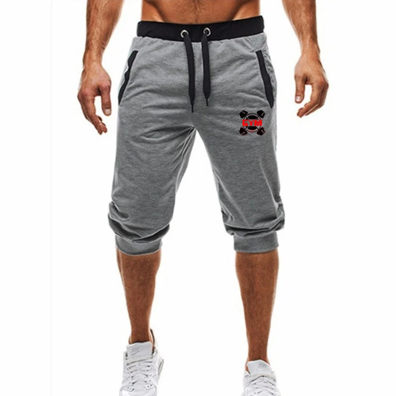 

2020 New Men Baggy Jogger Casual Slim Harem Shorts Soft 3/4 Trousers Fashion New Brand Men Sweatpants Summer Comfy Male Shorts