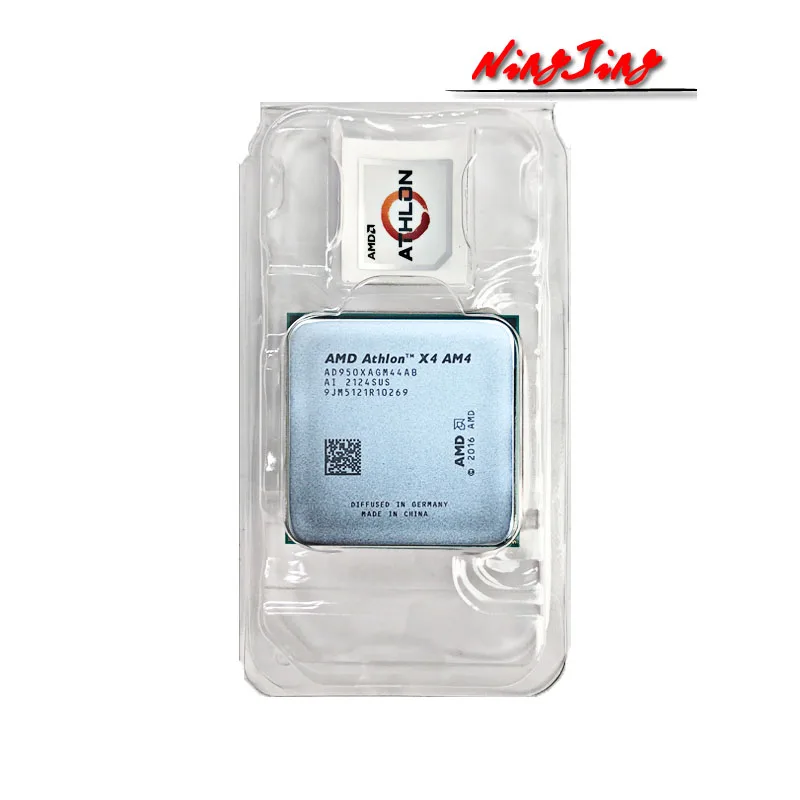 AMD Athlon X4 950 3 5 GHz четырехъядерный Quad-Thread L2 = 2M 65W AD950XAGM44AB Socket AM4 новый но без