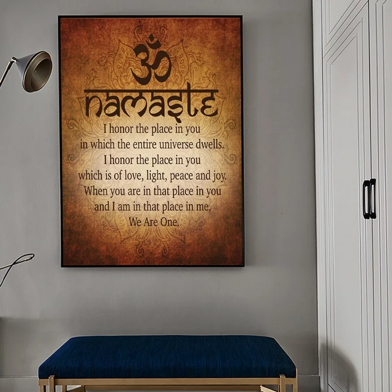 Namaste-Buddhist-Inspirational-Motivational-Spiritual-Yoga-Quote-Print-And-Poster-Canvas-Painting-Pictures-For-Home-Decor (3)