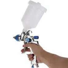 HVLP TE2008 Paint Spray Set Gun Sprayer Gravity Feed 600ml Pot 3 Nozzles With 1.4mm 1.7mm 2mmCar Furniture Construction Painting
