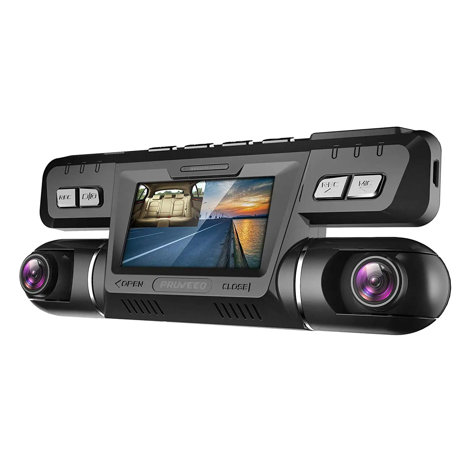 Portable Car DVR Night Vision Dash Cam Automatic Recorder WiFi Dual Lens 1080P Front and Inside Dash Camera Car Video Recorder
