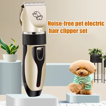 

Rechargeable Low-noise Cat Dog Hair Trimmer Electrical Pet Hair Clipper Remover Cutter Grooming Pets Haircut Machine for Dogs LC