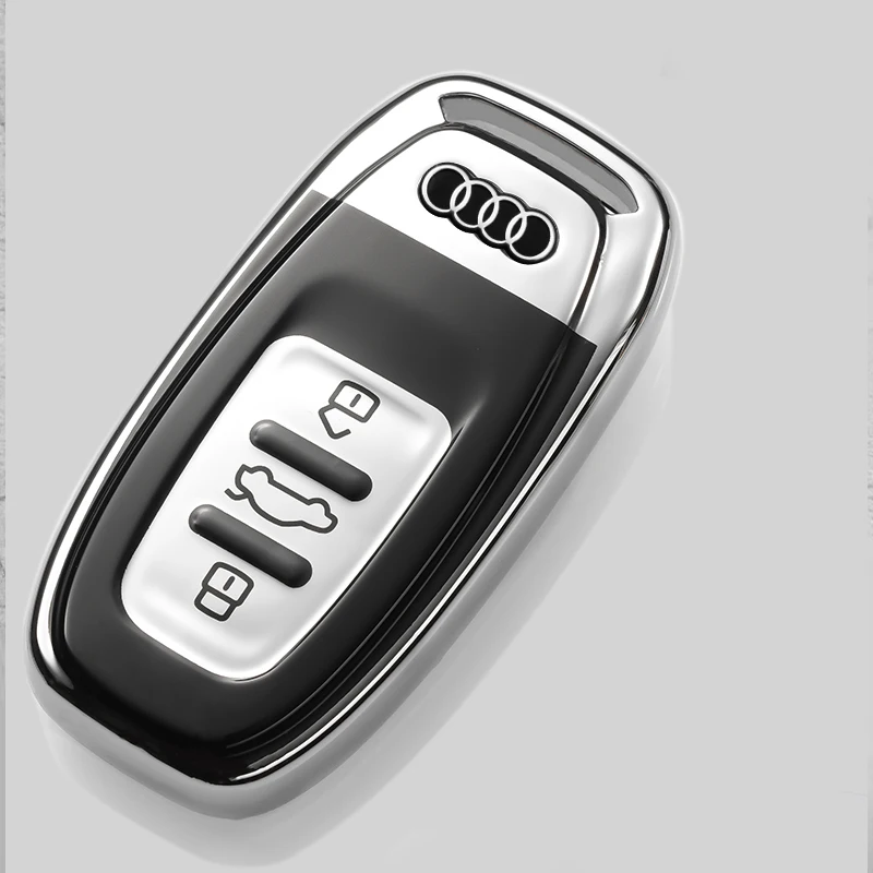 1 шт. 16x6мм Автомобильный ключ логотип наклейка на ключи эмблема для audi a3 a4 a5 a6 a7 a8 Q3