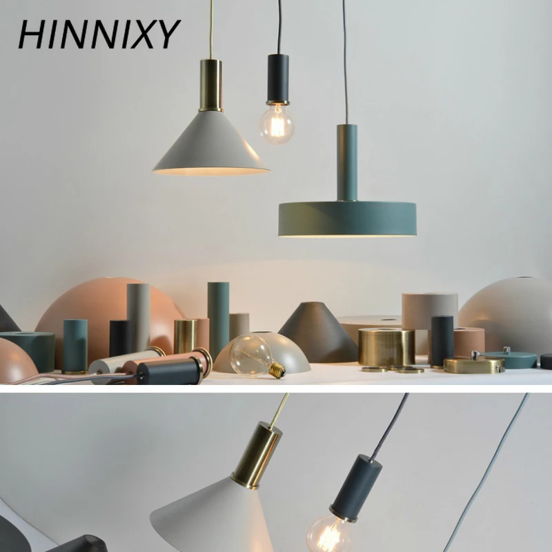 

Hinnixy Macaron Pendant Lights Nordic Iron Droplights Personality DIY Simple Bedside Light Restaurant Living Room Decor Lamp