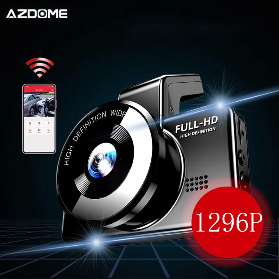 Original AZDOME Car DVR Video recorder dashcam 1296P HD Night Vision ADAS Dash Camera WiFi Dual Lens 24H Parking Monitor | Автомобили и