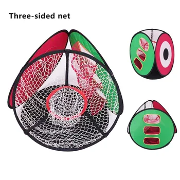 

Blind Ship Golf Chipping Pitching Cages Mats Practice Three Floors Net Golf Training Aids Net Golf Training Aids