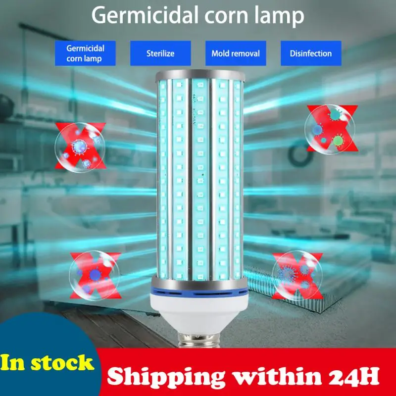 

60W Ultraviolet Disinfection Lamp with remote control E27/E26 UV Sterilizer Lamps Bactericidal bulb UVC Germicidal Sterilizer