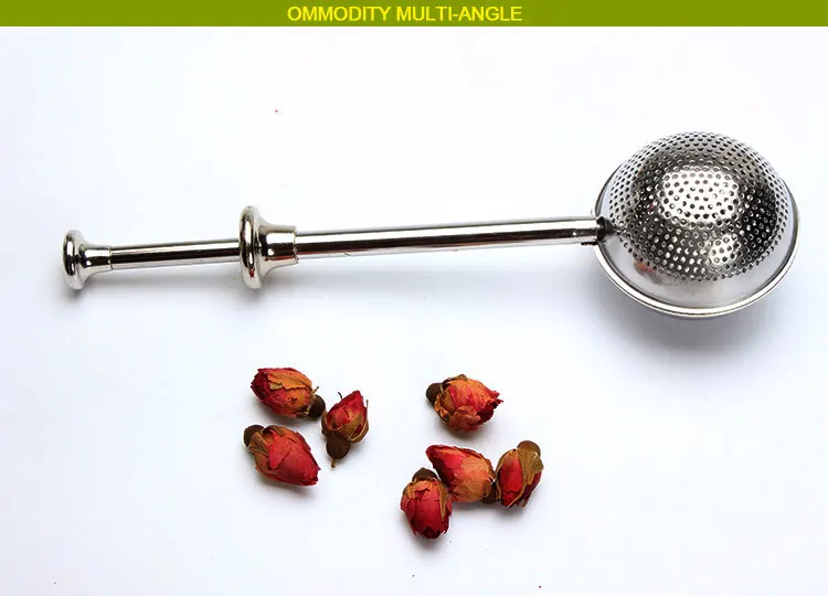 Manufacturers Direct Selling Punching Large Stretching Tea Strainer 304 Stainless Steel Tea Filter Tea Useful Product Tea Ball T