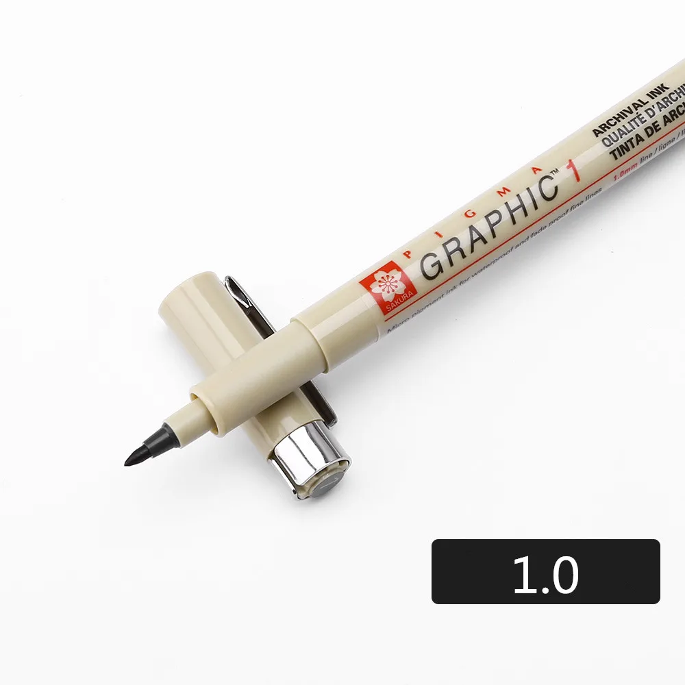 10 Sakura ручка Pigma micron Neelde мягкая кисть Ручка для рисования Лот 005 01 02 03 04 05 08 1,0 кисть художественные маркеры - Цвет: 10