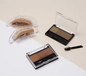 

5 Style Double Colors Eyebrow Enhancers Powder Long Lasting Waterproof Sweat-proof Eyebrow Powder with Eye Brow Brush Tool TSLM1