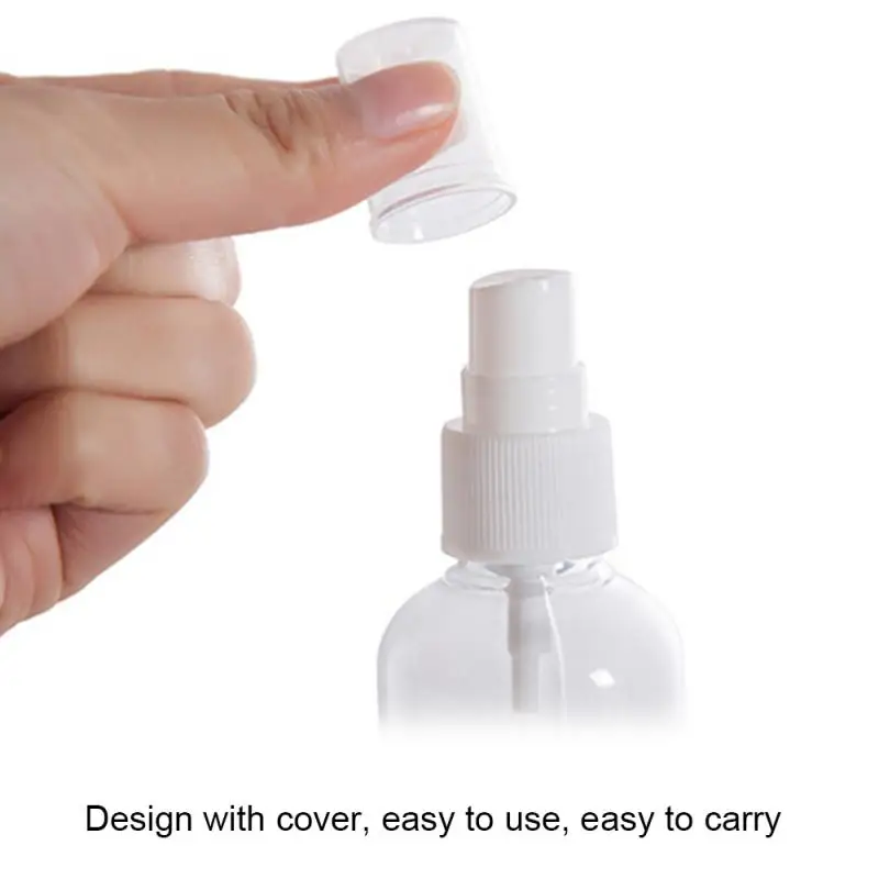 1 PCS 50ml Random Color Travel Transparent Plastic Perfume Atomizer Small MIni Empty Spray Refillable Bottle