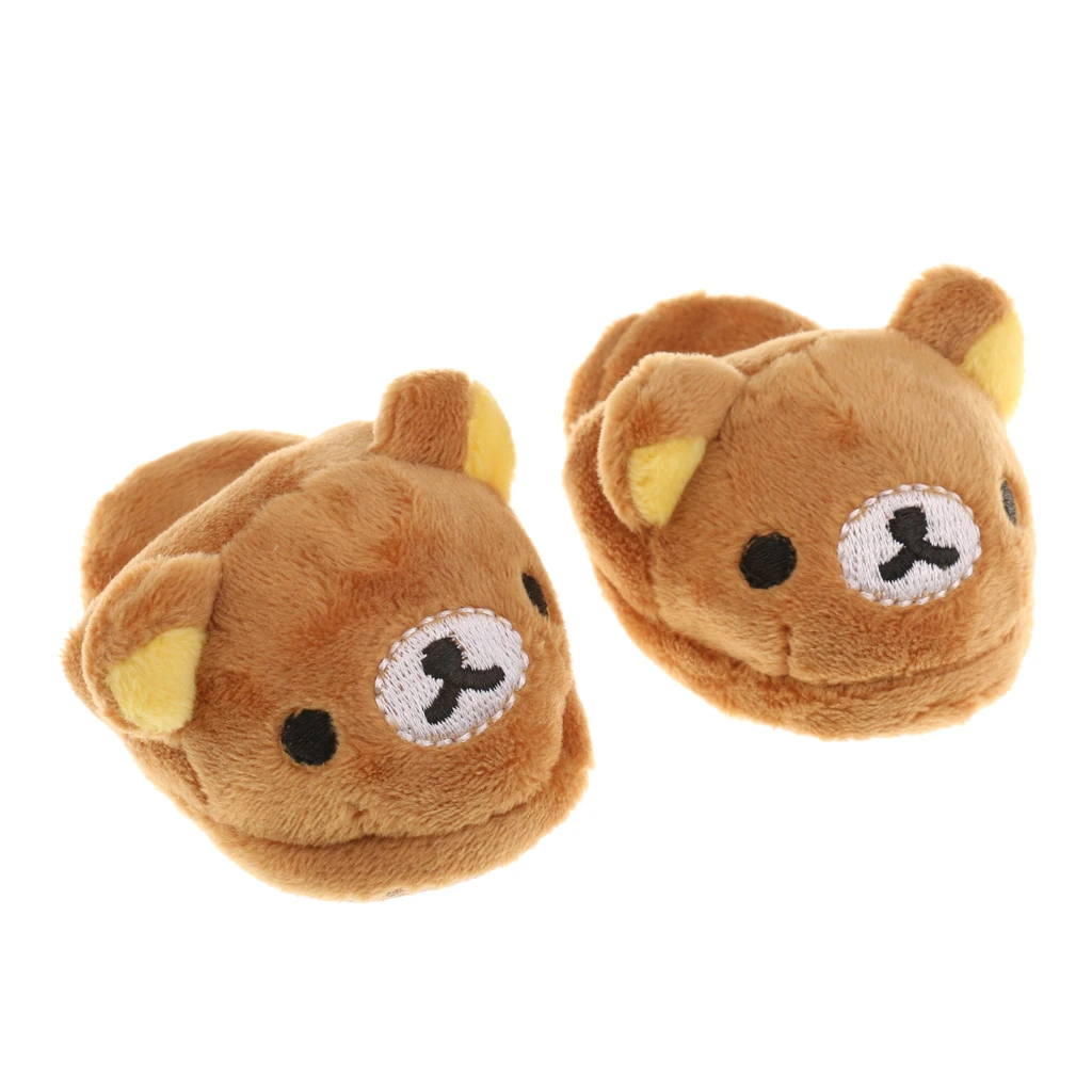 Brown Cute Bear Design Slippers for 1/3 BJD SD  DELF DOT Dolls