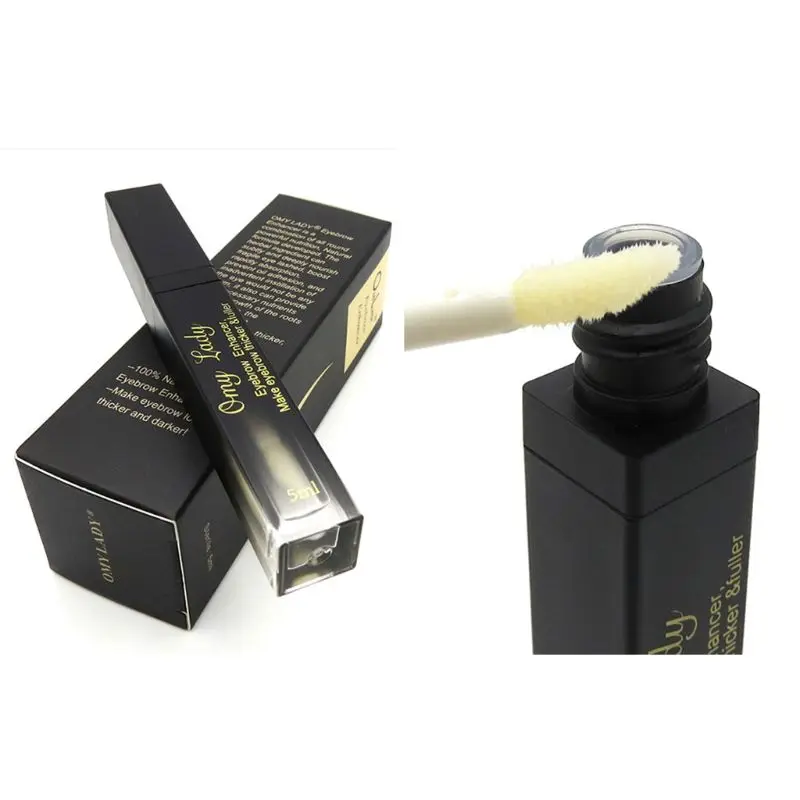 5ml Natural Eyebrow Growth Enhancer Serum Long Thicker Hair Essence Liquid Tool