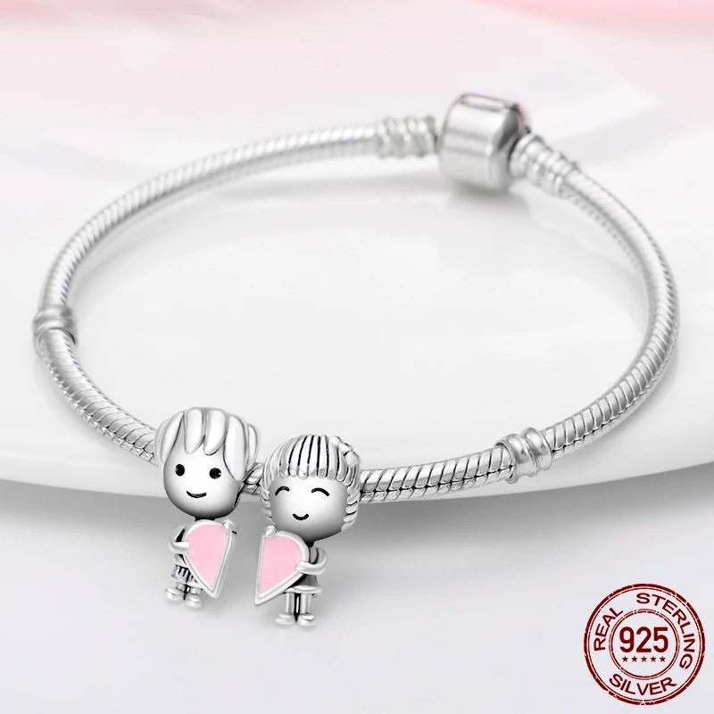 Charm jewelry sterling silver jewelry beads charms sterling silver beads silver charm bead charm bead beads jewelry sterling silver beads charm loose gemstone jewelry loose beads Beads Jewelry 925 Sterling Silver Infinity Love Mum Heart to Heart Dangle Charm Fit Original Pandora Bracelet Silver 925 Jewelry