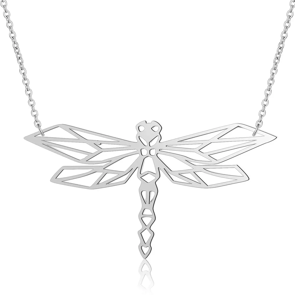 Unique Dragonfly Necklace LaVixMia Italy Design 100% Stainless Steel Necklaces for Women Super Fashion Jewelry Special Gift