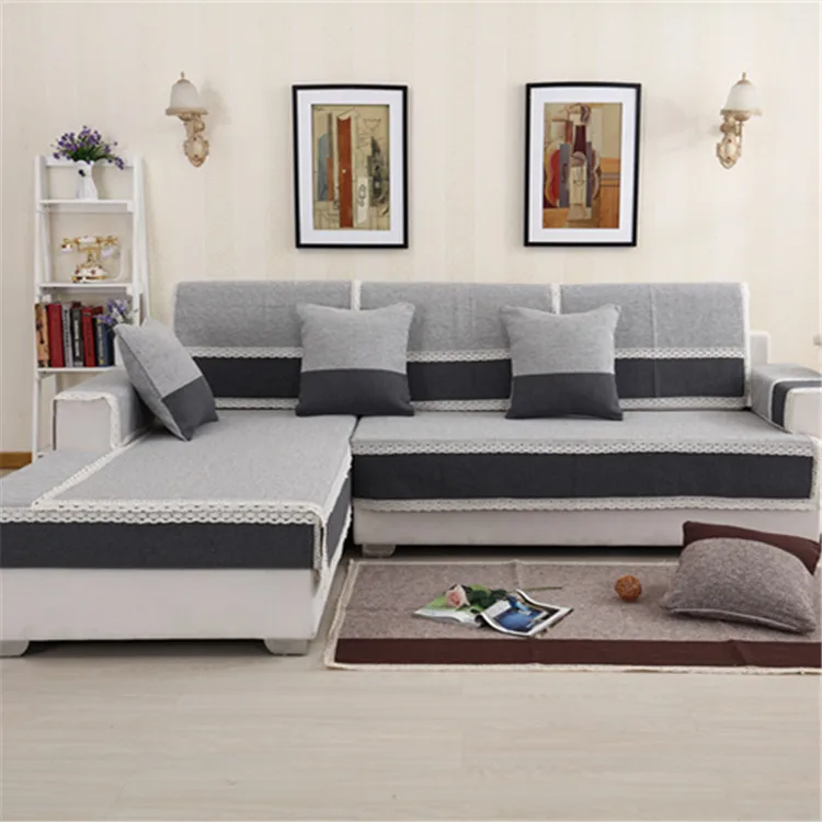 

Four Seasons Sofa Cushion Fabric Anti-slip Cotton Thread Weaving Minimalist Modern Sofa Cover Combination Sofa Cushion Cover