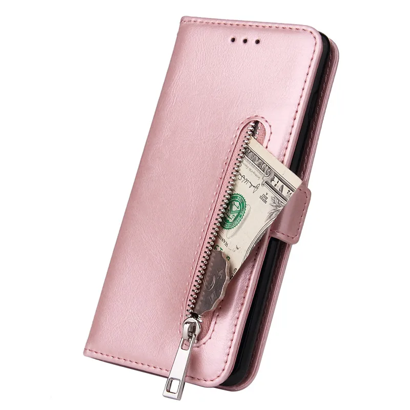 Zipper Wallet Case For Samsung Galaxy S10 S10E S8 S9 Plus Note 10 9 8 Plus Pro Cover For S10 5G A50 A70 A40 A30 A20 A10 M10 Case