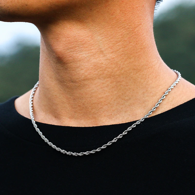 3mm Cuban Chain Rope Chain Stainless 