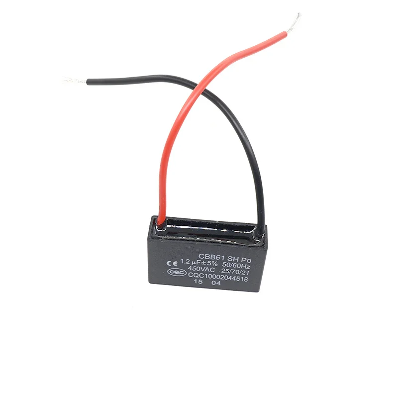 Cbb61 Fan Starting Capacitor 1uf / 1.2uf/1.5uf/1.8uf/2uf/2.2uf/2.5uf/2.7uf/3uf/3.5uf/4uf/4.5uf/5uf/6uf/7uf/8uf Ceiling Fan Range Fan Capacitor,Cbb Capacitor,Motor Capacitor