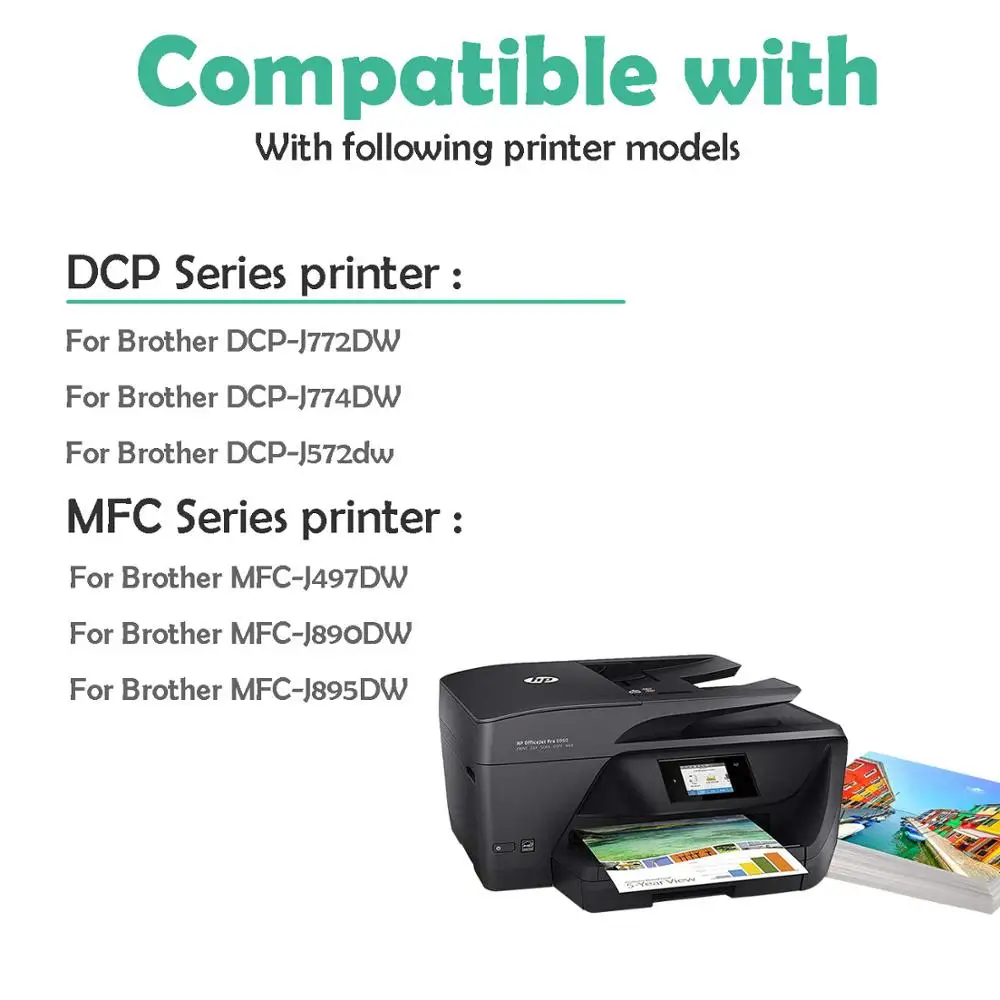 8PK совместимы для Brother LC3213 чернила картридж для HP брата MFC-J890DW MFC-J895DW DCP-J772DW DCP-J774DW и т. д
