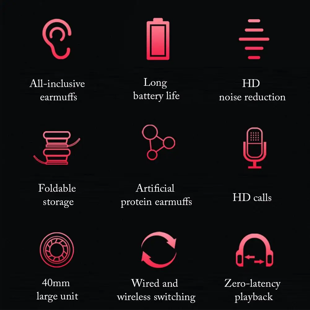 T5 9D Surround Sound Bluetooth 5 0 Wireless Headset In ear HiFi Noise Canceling Gaming Headphone With Microphone Support TF Card