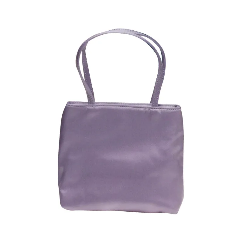 Elegant Women's Vintage Satin Shoulder Bag - Mini Tote Clutch Purse