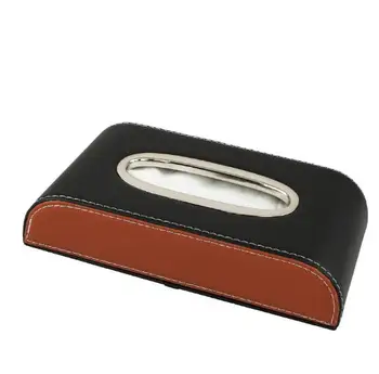 

Car Leather Armrest Tissue Box Cover Pumping Paper Car Home Napkin Holder Case