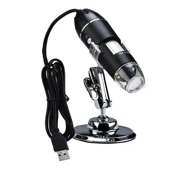 

1000X Digital Microscope Three-in-one Data Line Interface Rotating Base 8LED Support Camera Video