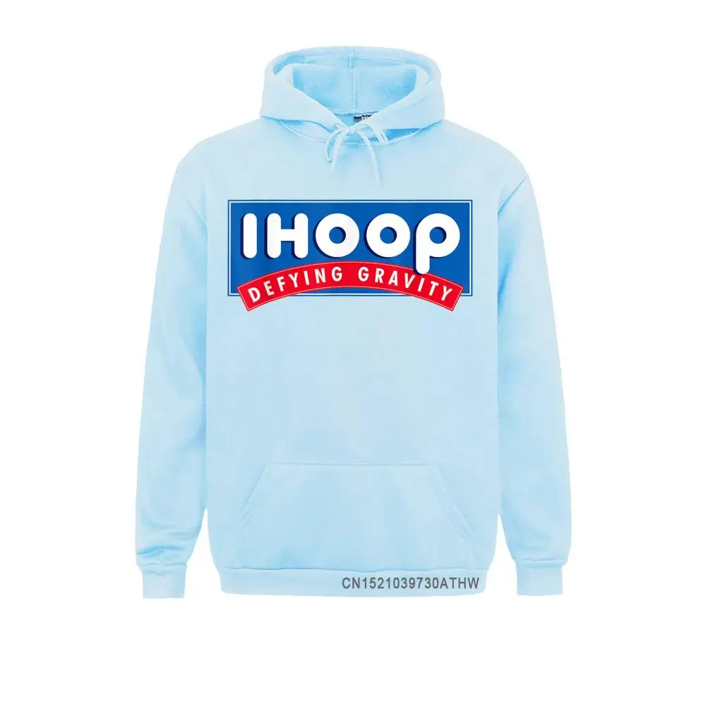 Boy Ihoop I Hoop Defying Gravity Basketball Basketballer Hooded Tops Men  Sweatshirts Slim Fit Hoodies Plain Hoods