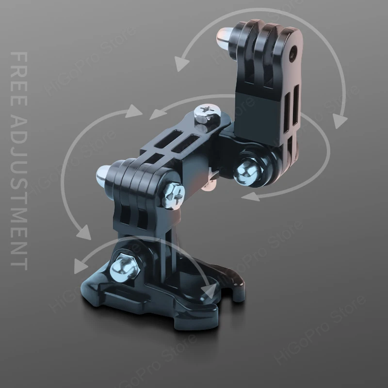 Helmet Strap Mount For Gopro Hero 10 9 8 7 6 5 4 3 Motorcycle Yi osmo Action Sports Camera Mount Full Face Holder Accessories