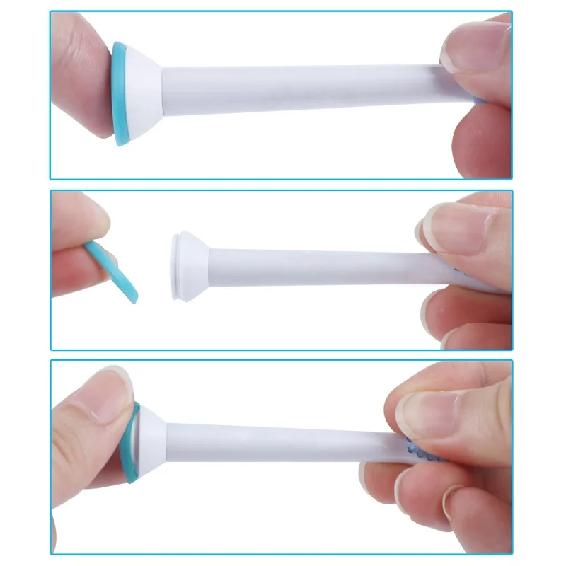 6pcs HX6016 Replacement Toothbrush Heads for Philips Sonicare Proresult Clean Electric Toothbrush Heads with protection Cover