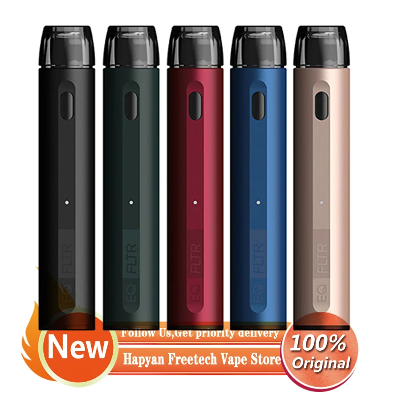 Innokin-Kit de calefacción EQ Fltr Original, 400mAh, 2ml, 1.2ohm, cerámica, con un práctico sistema lápiz de dibujo automático, cartucho, Kit de iniciación de cigarrillo electrónico