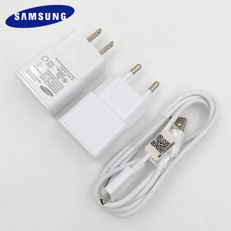 

Samsung Wall Charger Travel Adapter 100CM USB Micro Cable For Galaxy a8 a7 A6 a5 A9 C5 C7 Note 2 4 5 J3 J5 2017 J7 S6 S7 edge S4