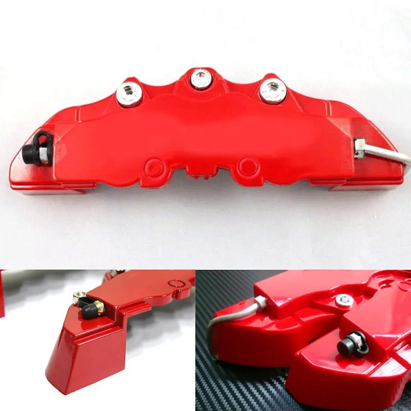 Vehemo 4 шт. 3D Тормозной суппорт BrakeCaliper Аксессуары Универсальный Автомобильный колесный автомобильный тормоз пылезащитные украшения