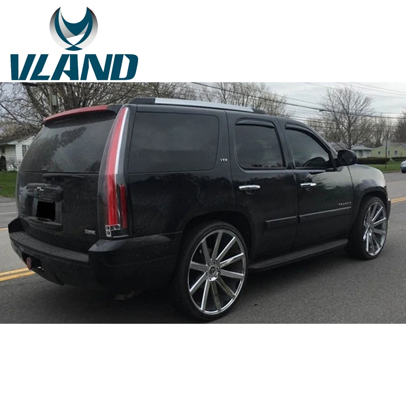 Автомобильный задний светильник VLAND для Yukon, светодиодный задний фонарь 2007 для Tahoe и Suburban, задний светильник с желтым указателем поворота