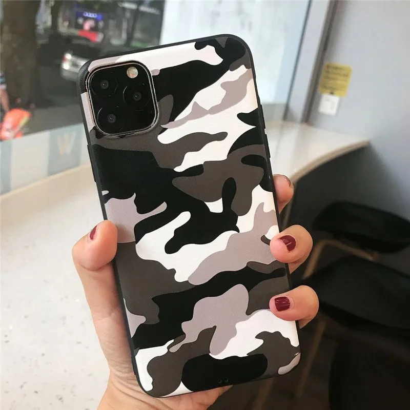 For iPhone 11 Pro X XR XS Max 6 6s 7 8 Plus Phone Case Camouflage Soft TPU Samsung Galaxy S8 S9 S10 Note 9 Cover | Мобильные
