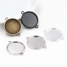 10 шт. 20 мм внутренняя Размеры классический 5 цветов с покрытием One Двусторонняя подвесная простая Стиль кабошоны базовые медальон подвеска