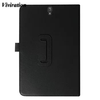 

Leather Smart Stand Cover Sleep Wake UP Case Tempered Glass Screen Protector For Samsung Galaxy Tab S3 9.7 T820 T825 Case Shell