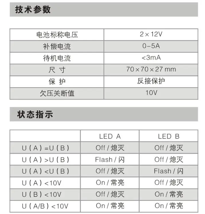 Аккумулятор эквалайзер солнечная система хранения HA01 регулятор 2X12V 24V для балансировки 2 батареи