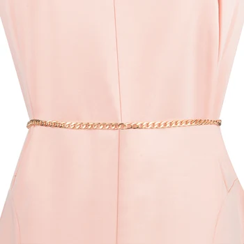 

Women's Dress Waist Chain Belt Skinny Belly Dance Decorative Waistband