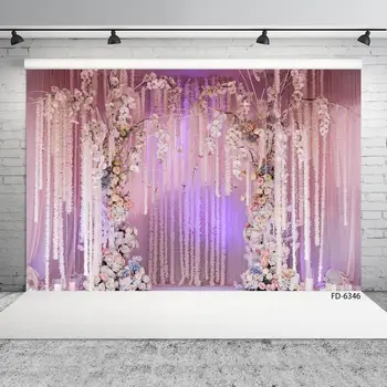 

Flowers Door Decoration Photographic Background Custom Vinyl Backdrop Fond Photo for Baby Children Birthday Wedding Photophone