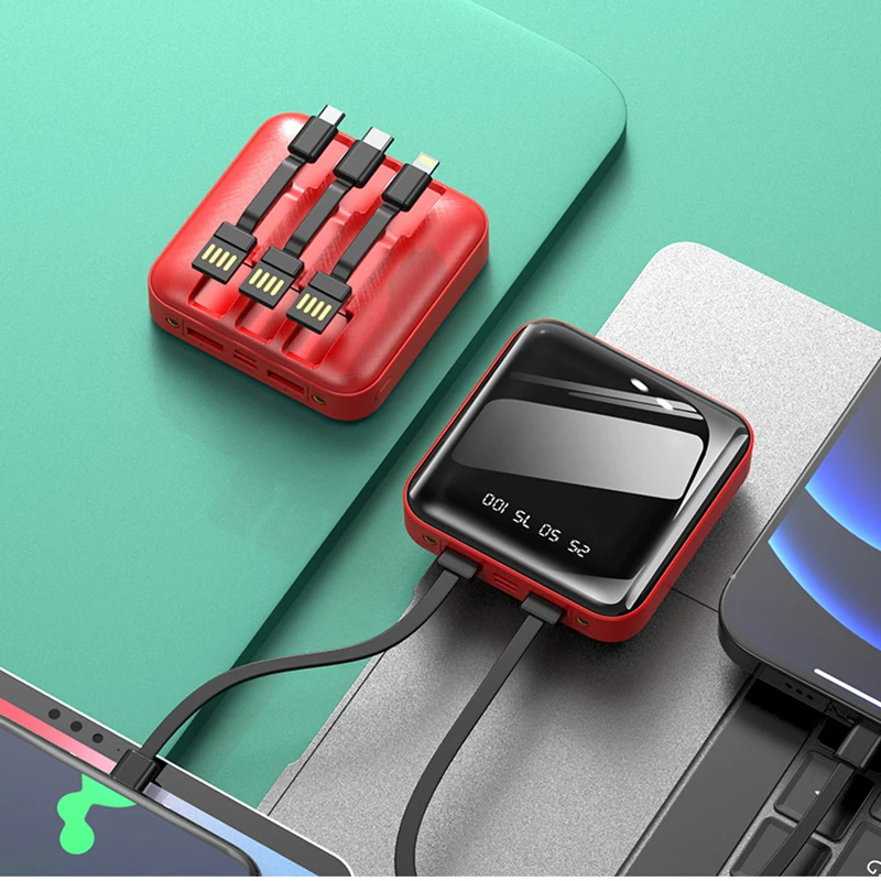 

Big-Capacity 74Wh/3.7V 20000/10000/6000mAh USB QC3.0 PD 2.1A Li-polymer Batteries For Digital display Cellphone Power Bank