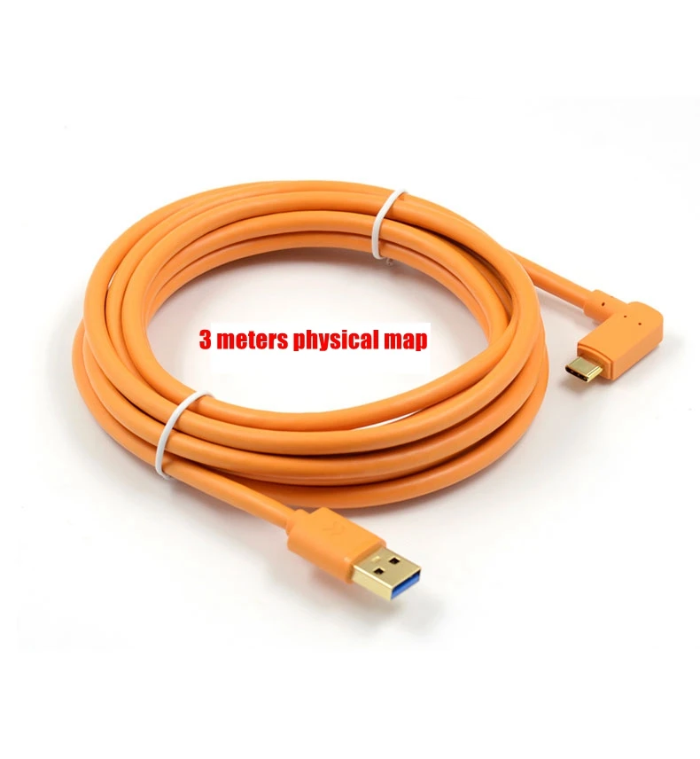 Cavo Usb Di Tipo C Per Huawei P20 P30 Pro 3.0 Cavo Angolato Di Tipo C A Ricarica Rapida Da 5Gbps Per Fotocamera Usb C Samsung S9 S10 3M 5M 8M 10M
