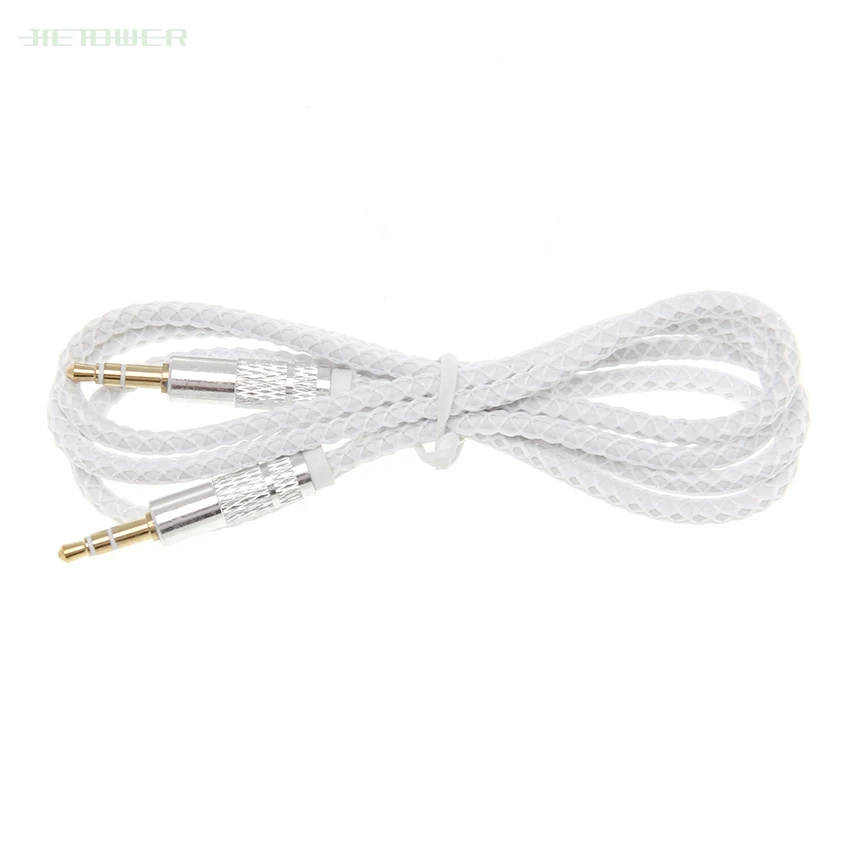 3 5mm Jack Audio Cable Nylon Braid candy Car AUX Cable Headphone Extension for Phone MP3 Car Headset Speaker 500pcs lot
