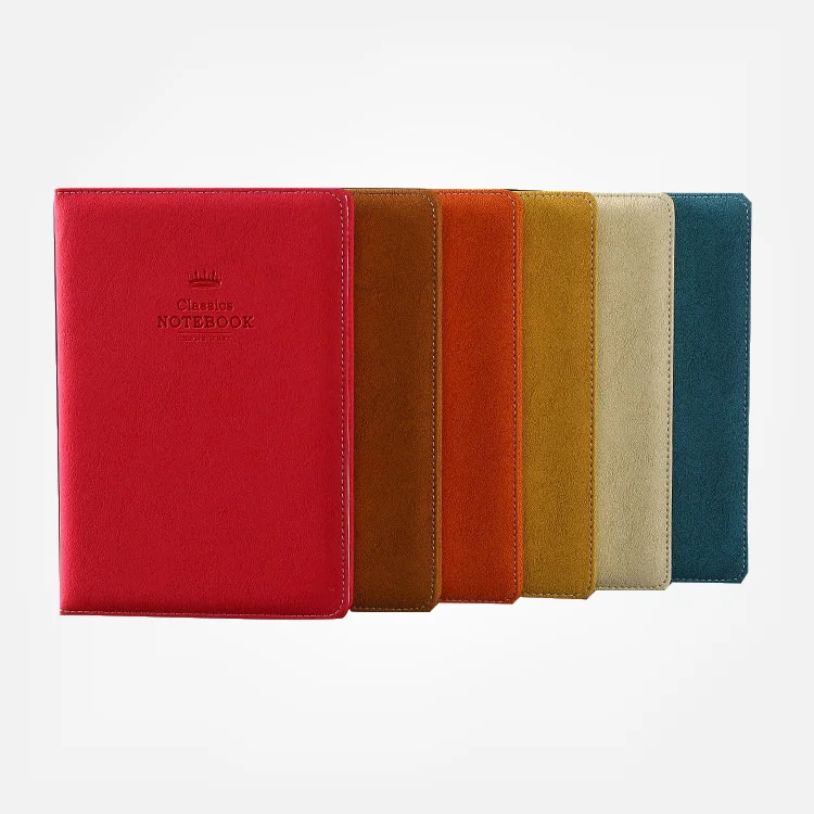 Classic office school hardcover leather band planner notebook stationery fine blank line graph dotted journal note book