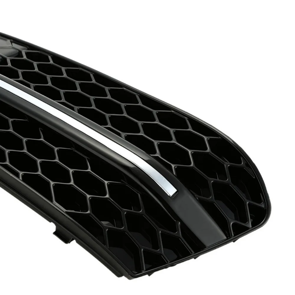 Car-Styling-Car-Front-Grilles-Chrome-Glossy-S-Line-Style-Fog-Light-Cover-Grills-Front-Grille (2)